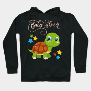 Baby shower Mommy to be Hello little One Sweet little turtle cute baby outfit Hoodie